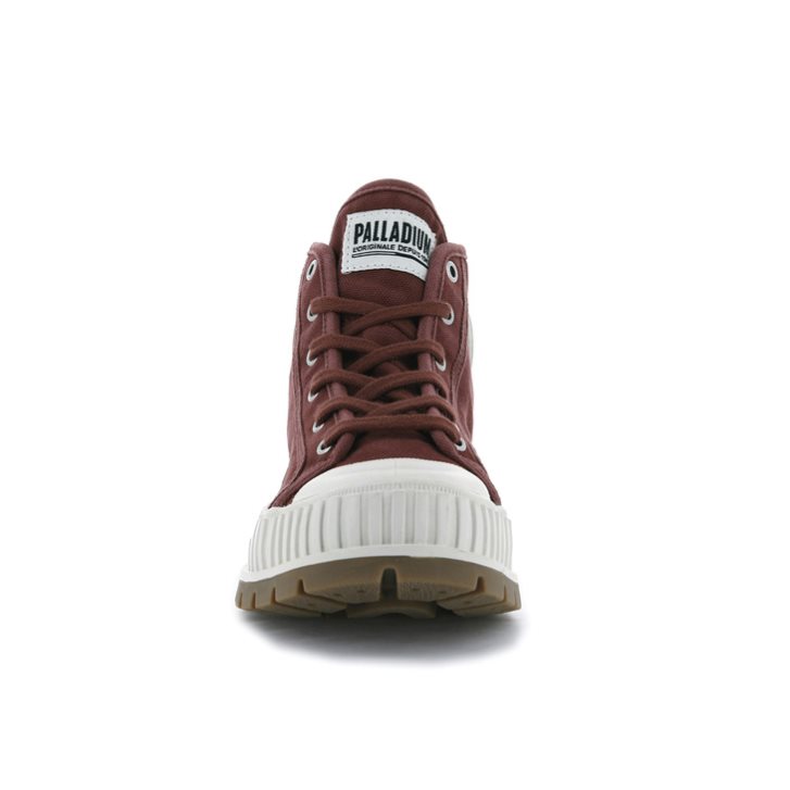 Palladium Pallashock Mid OG High Tops Sneakers Dames Bordeaux | NL 46NPBHR